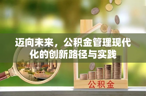 汉寿迈向未来，公积金管理现代化的创新路径与实践