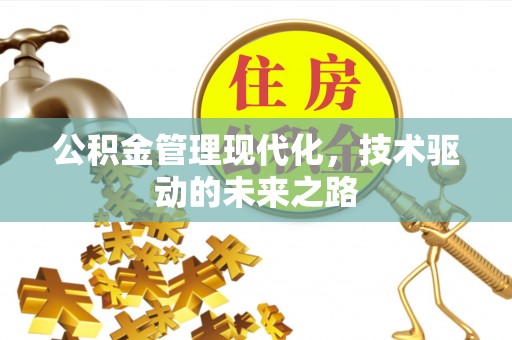 汉寿公积金管理现代化，技术驱动的未来之路